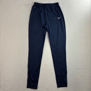 Y2K Nike Track Pants Men S Blue Taper Soccer Running Ankle Zip Athletic Training